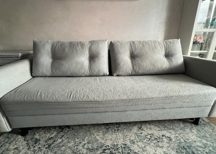 Grajewo ogłoszenia: Sprzedam piękną kanapę w kolorze miętowym. Kanapa używana ,...